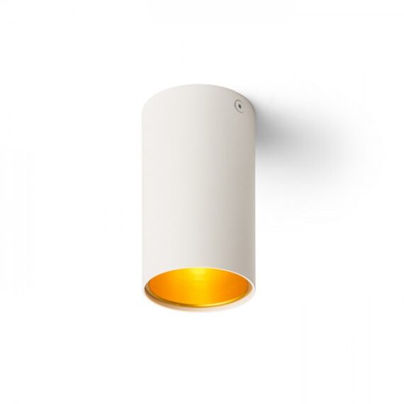 TUBA de tavan alb mat/auriu  230V GU10 35W