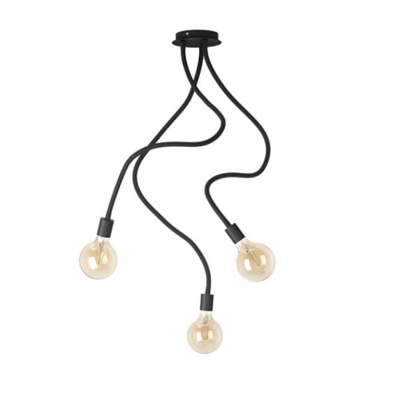 LOYD E27 III de tavan negru  230V LED E27 3x15W