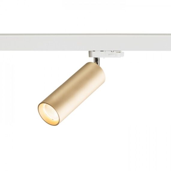 MAVRO pentru șină cu 3-circuite auriu  230V LED 12W 38°  3000K