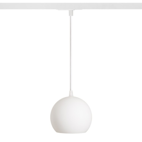 COPA pentru șină cu 1-circuit sticlă opal 230V LED E27 11W