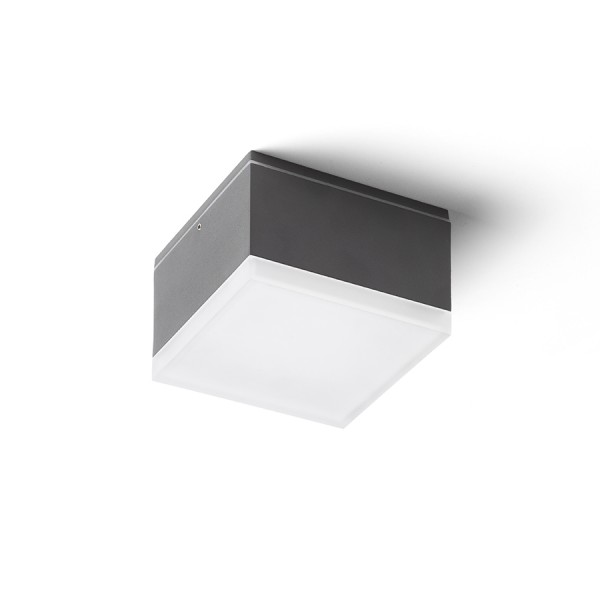 ORIN SQ de tavan antracit acril satinat 230V LED 10W IP54 3000K