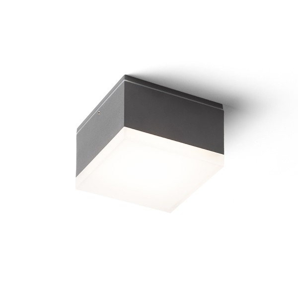 ORIN SQ de tavan antracit acril satinat 230V LED 10W IP54 3000K