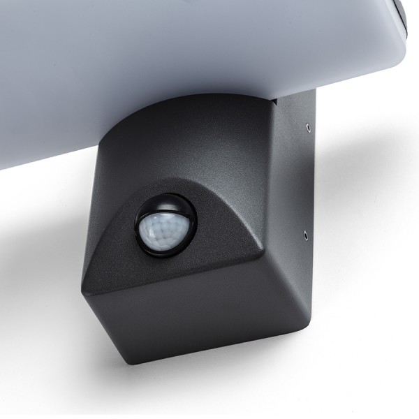 RINA PIR de perete antracit 230V LED 12W IP65 3000K