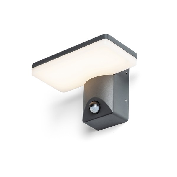 RINA PIR de perete antracit 230V LED 12W IP65 3000K