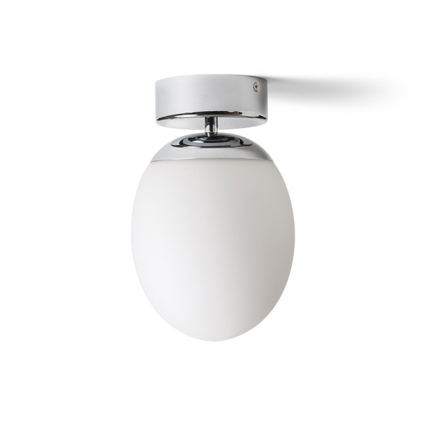 MERINGUE 16 de tavan sticlă opal/crom 230V LED E27 15W IP44