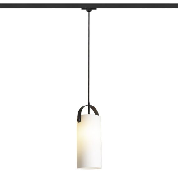 JULIETTA 31 pentru șină cu 3-circuite  sticlă opal/negru 230V LED E27 15W