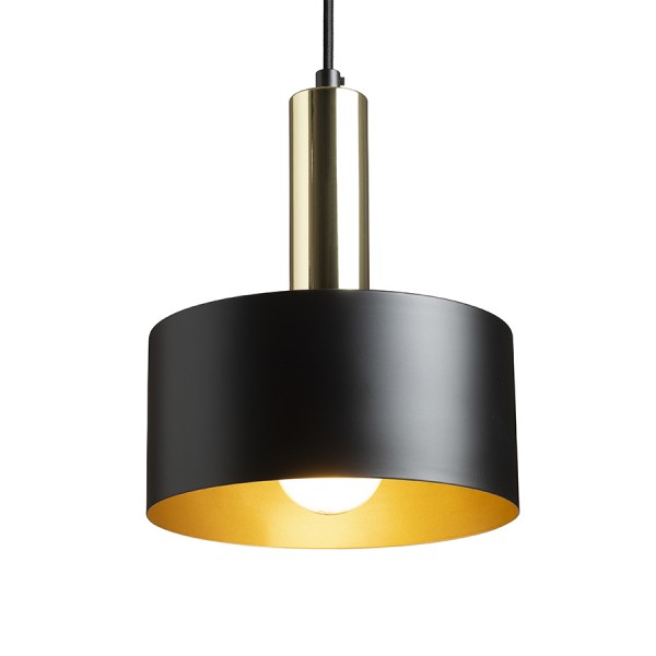 GIULIA 20 suspendat negru/aurie maro alamă 230V LED E27 15W
