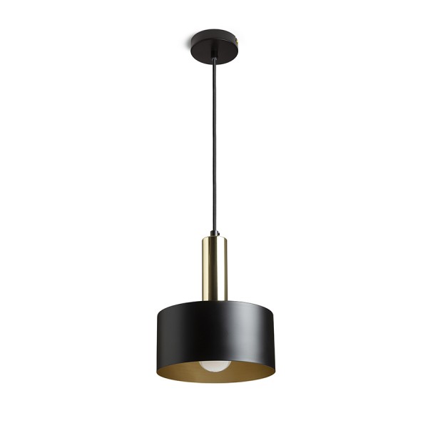 GIULIA 20 suspendat negru/aurie maro alamă 230V LED E27 15W