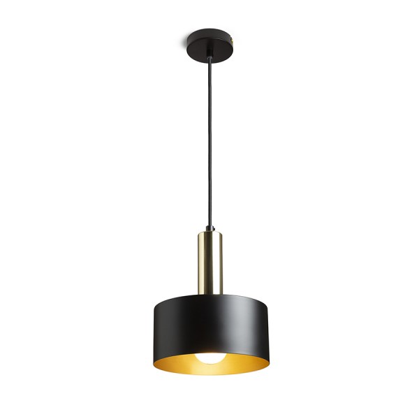 GIULIA 20 suspendat negru/aurie maro alamă 230V LED E27 15W