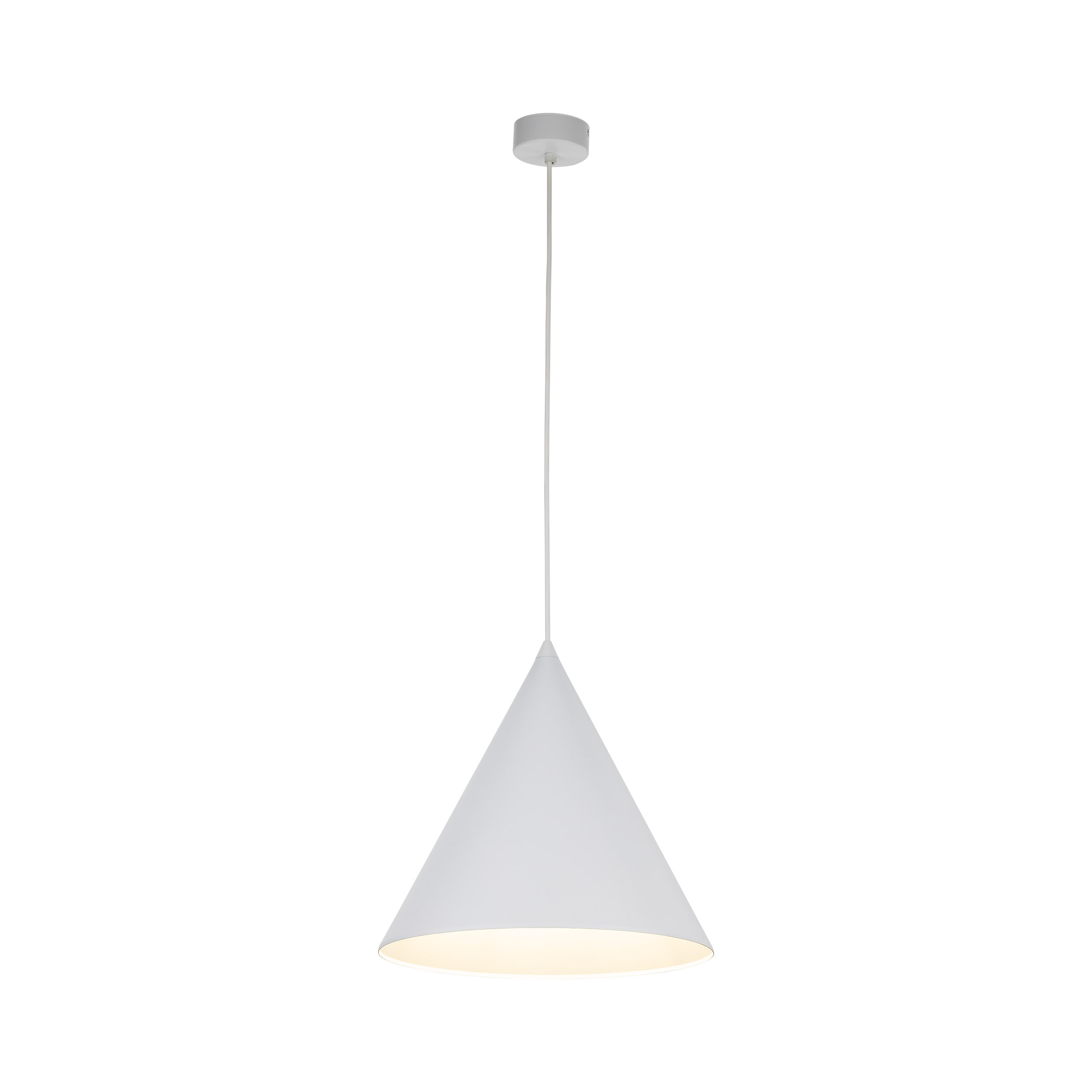 Lampa Suspendată Cono Alb 1 L