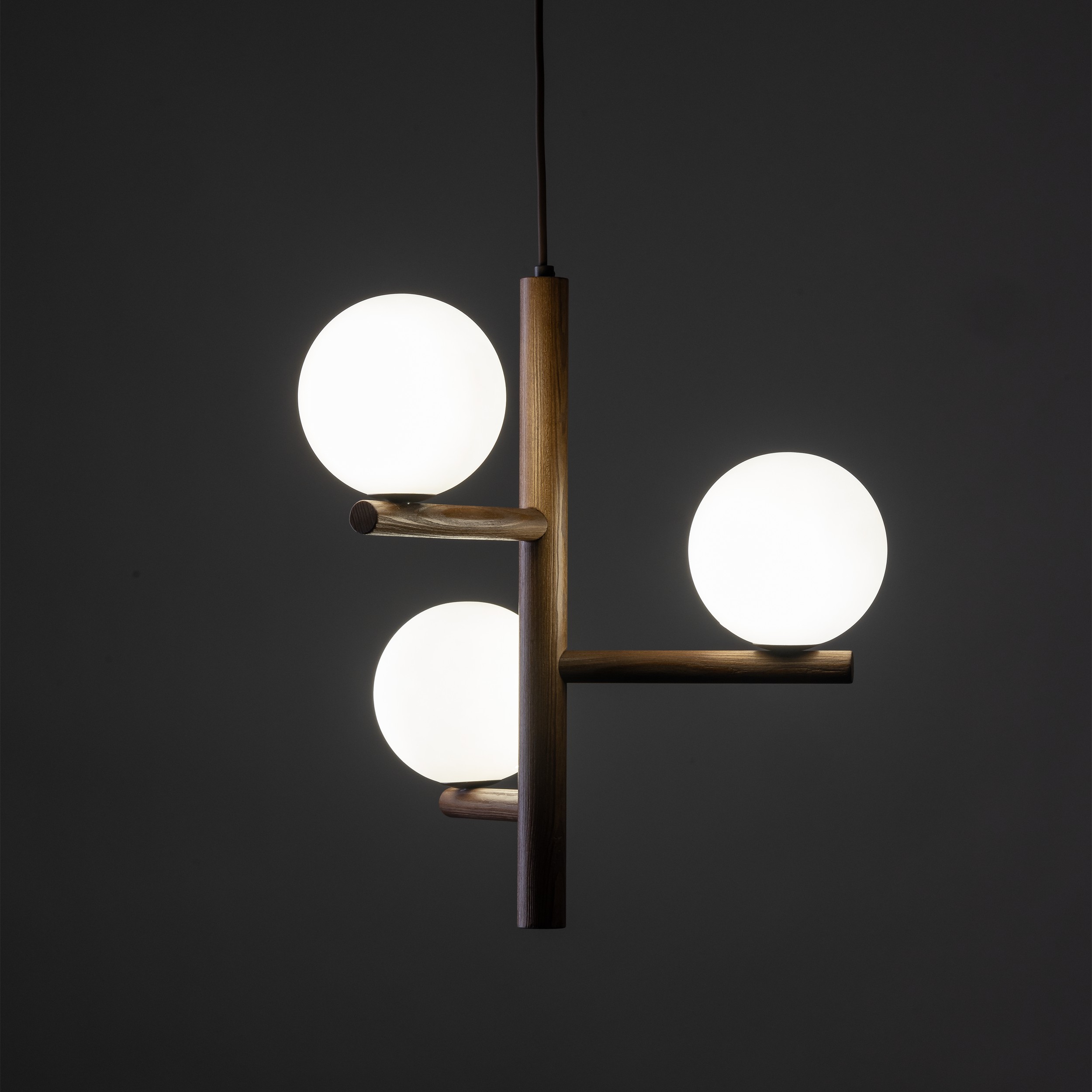 Lampa Suspendată Estera Lemn Nuc 3