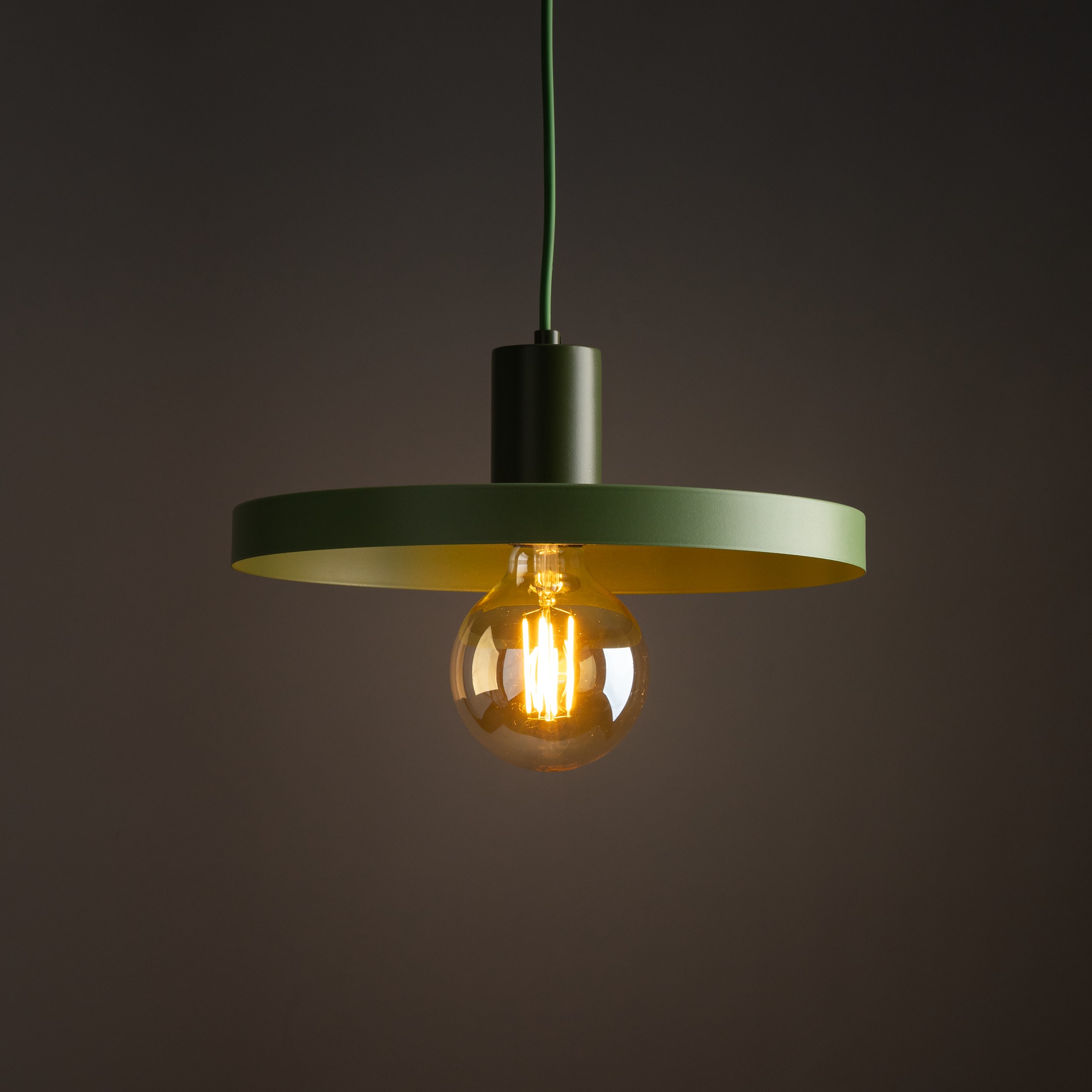 Lampă Suspendată Sila Verde Peapod 1Xe27 300