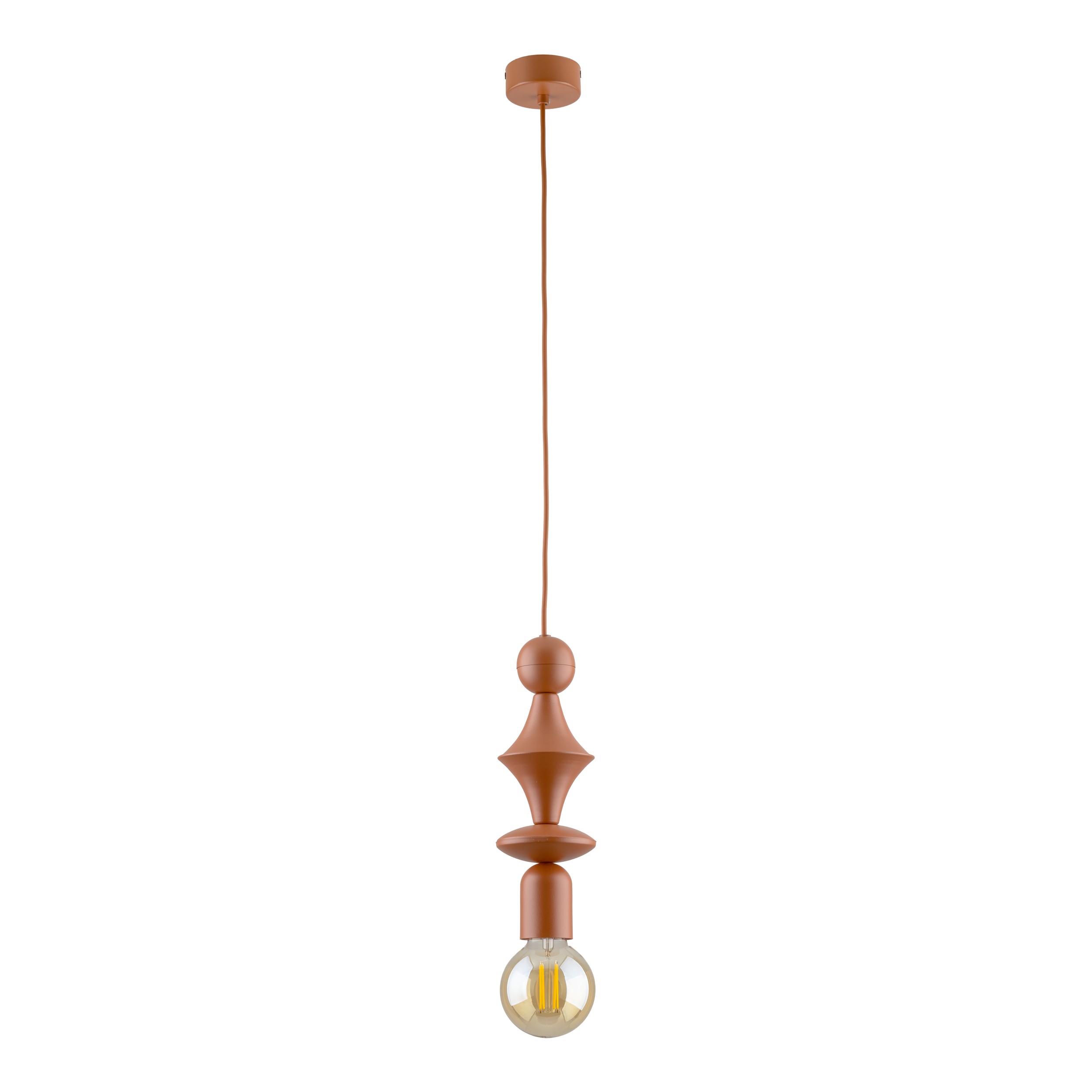 Lampă Suspendată Tower Caramiziu 1Xe27
