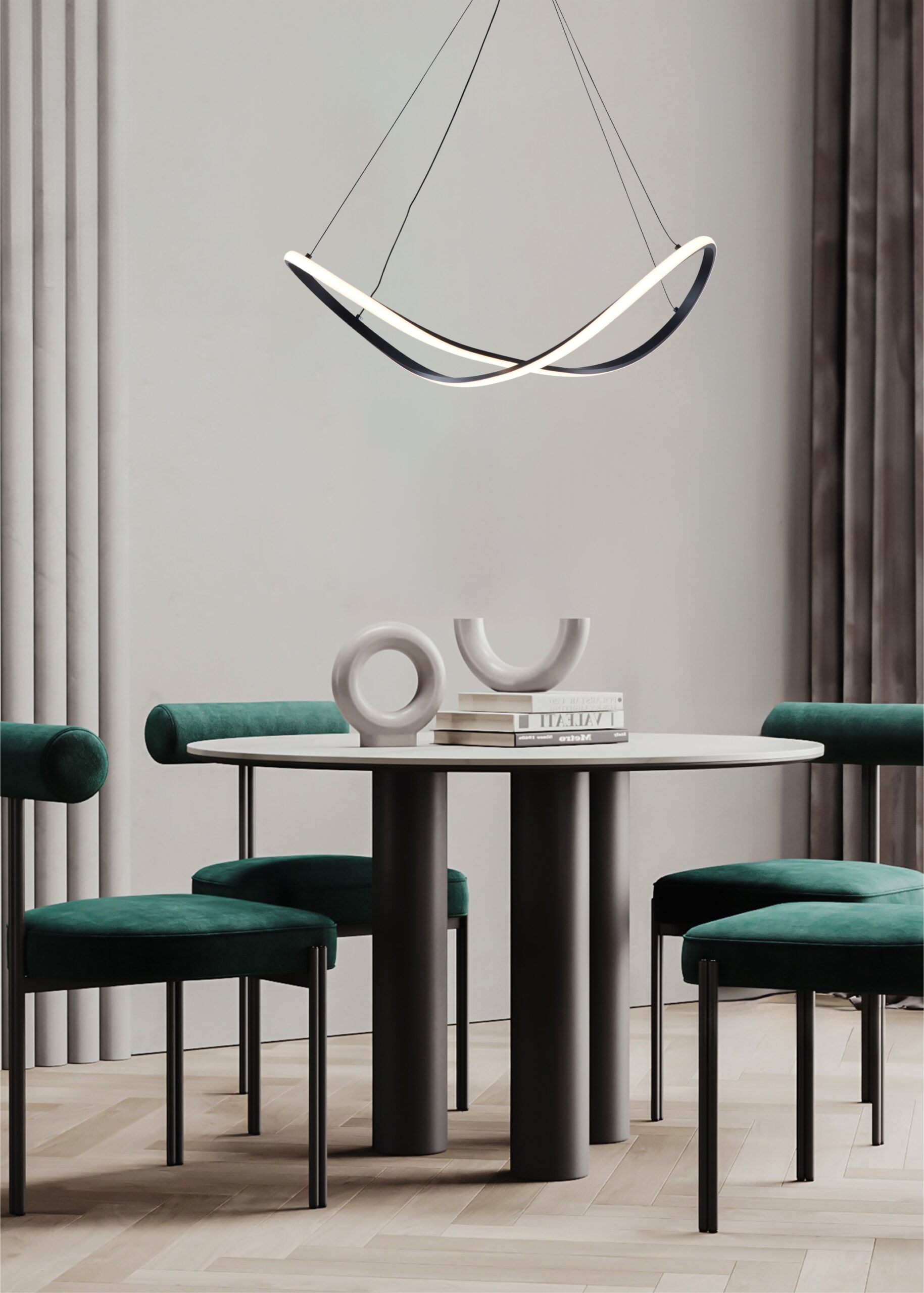 Lampa Suspendata Erda Negru 19600P-Bk