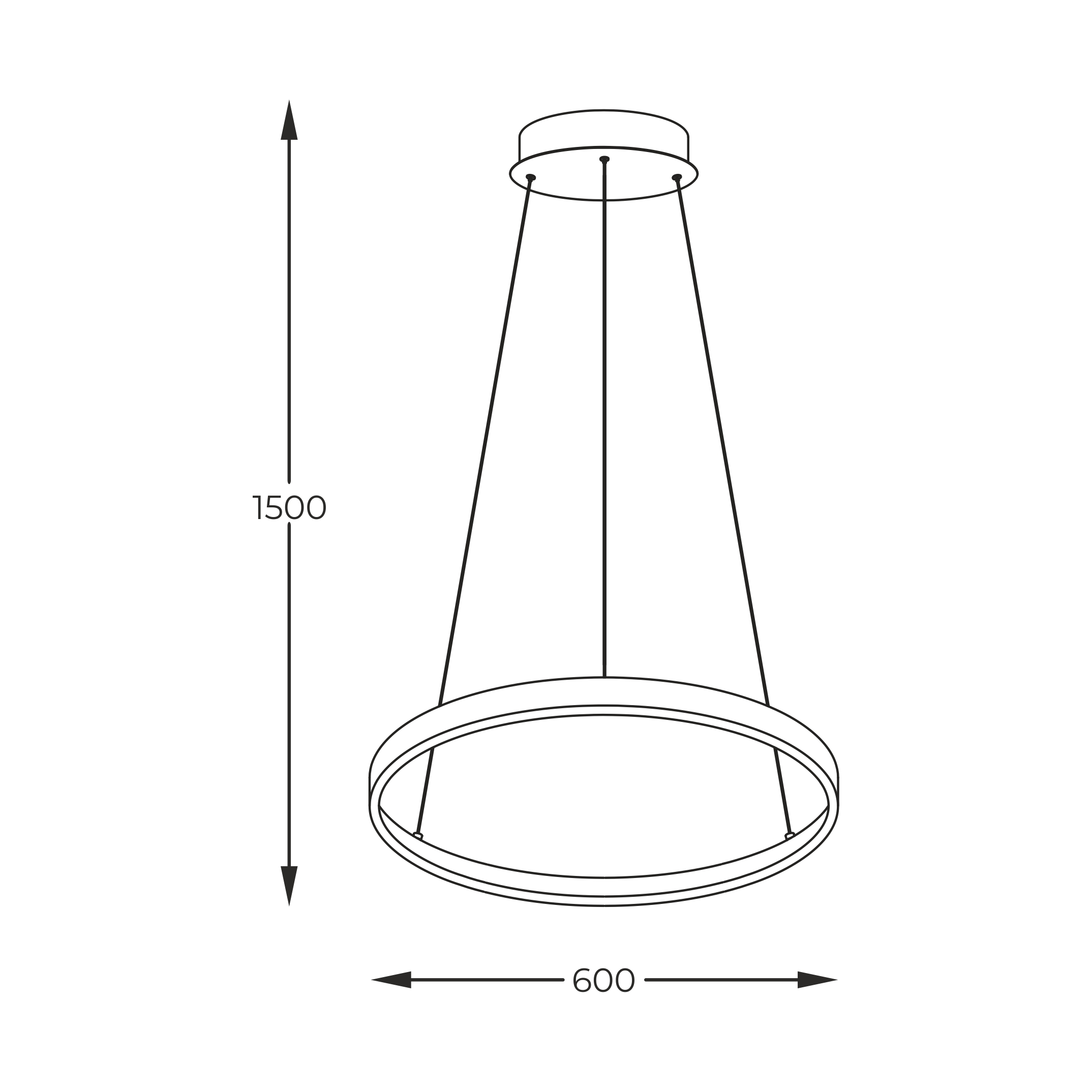 Lampa Suspendata Breno Auriu 2023201-Gd60
