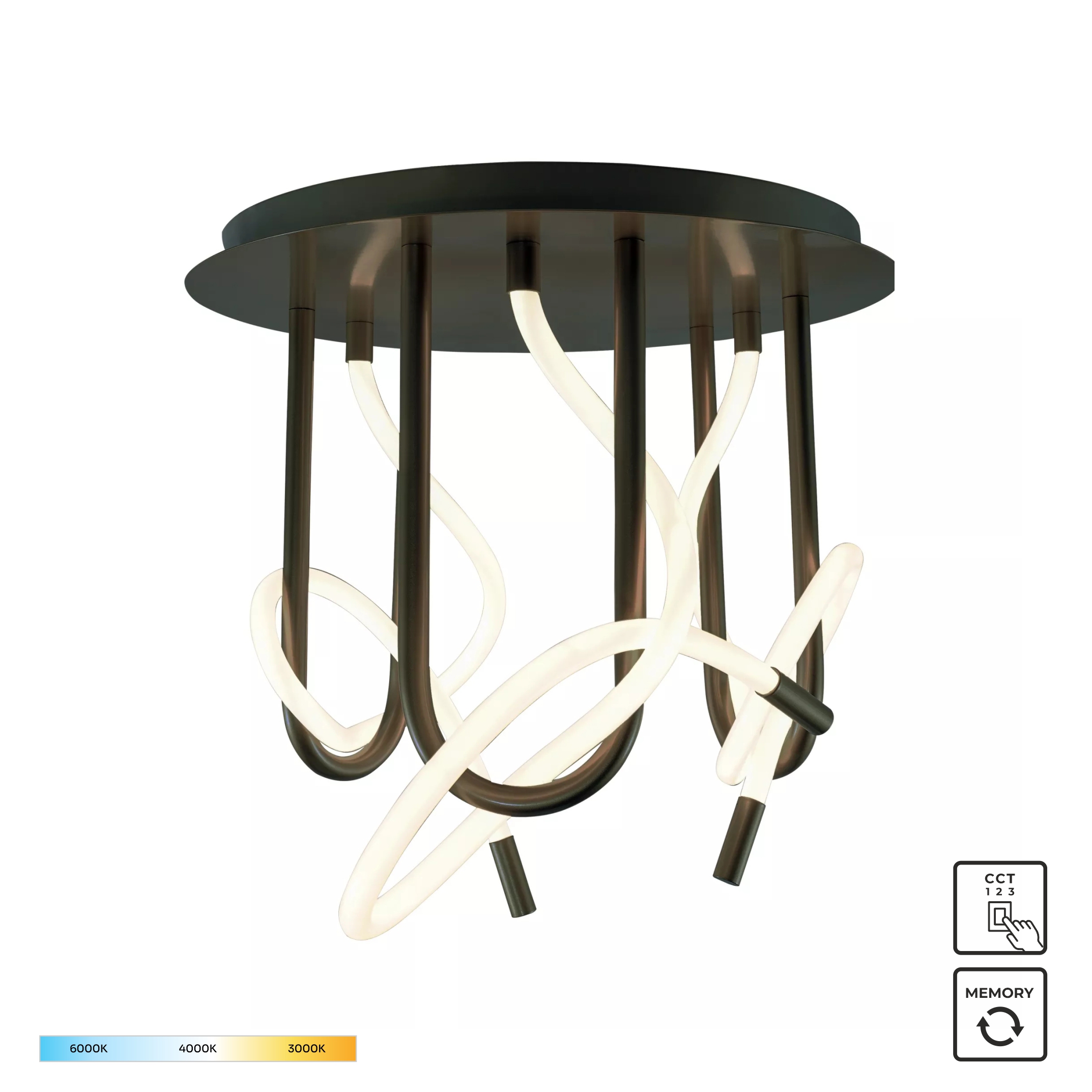 Plafoniera Balbo Negru 2023573-Bk