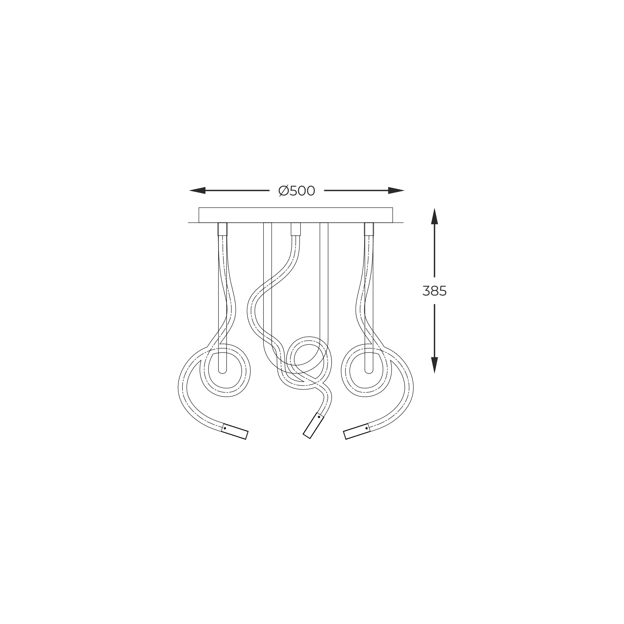 Plafoniera Balbo Negru 2023573-Bk