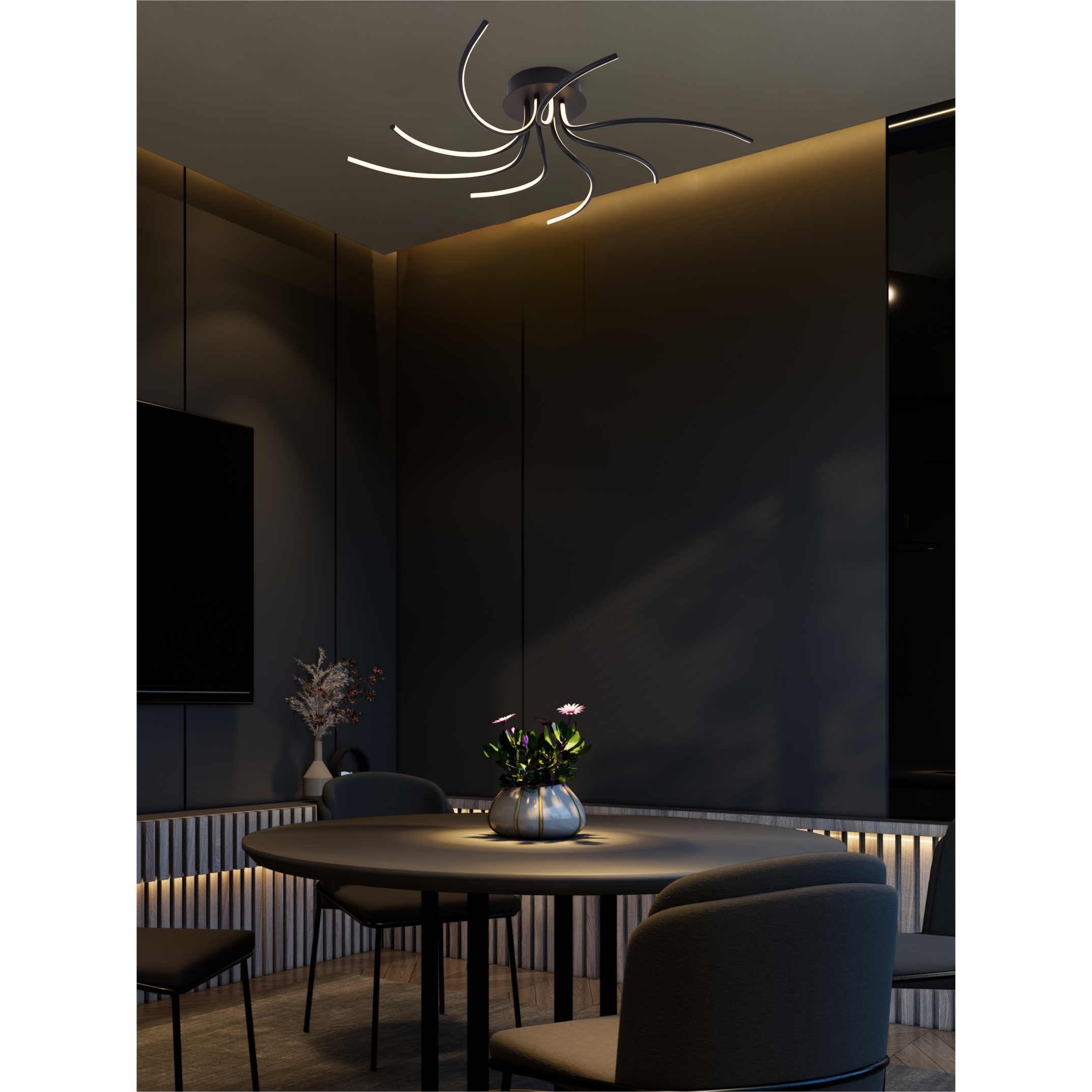 Plafoniera Diogo Negru 2200012-Bk