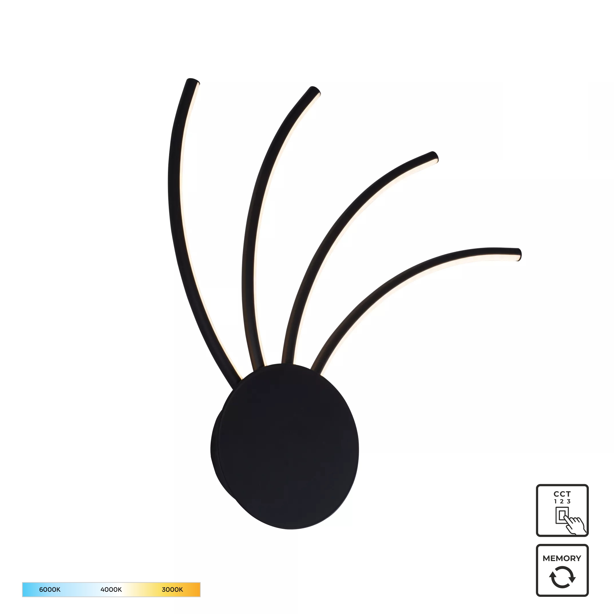 Aplica Diogo Negru 2200014-Bk