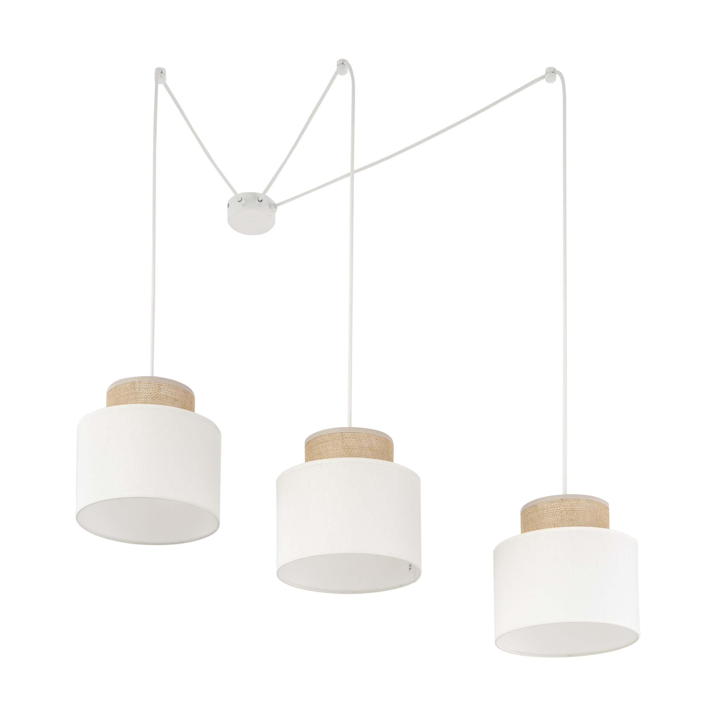 Lampa Suspendată Duo Alb Juta 3