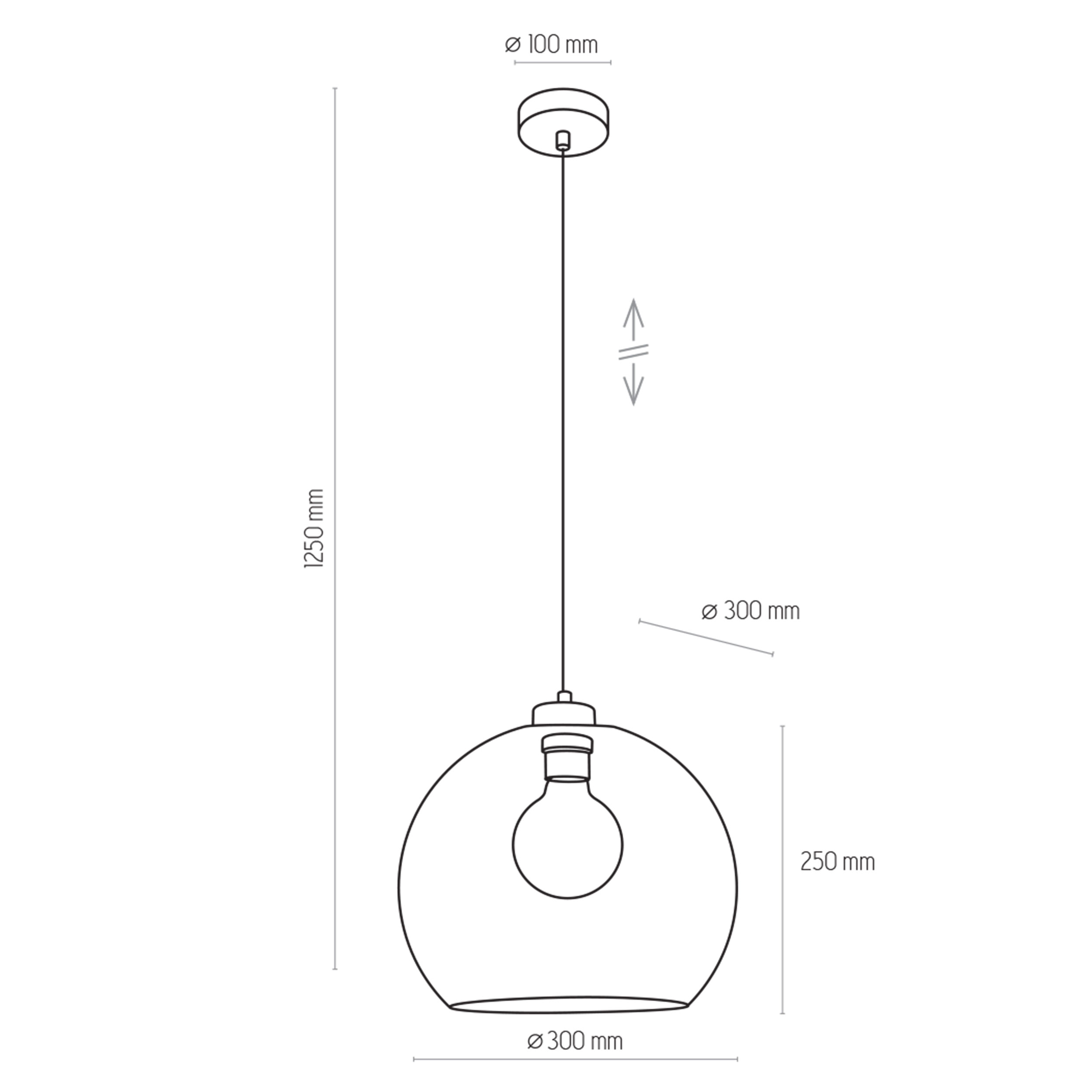 Lampa Suspendată Cubus 1 Transparent