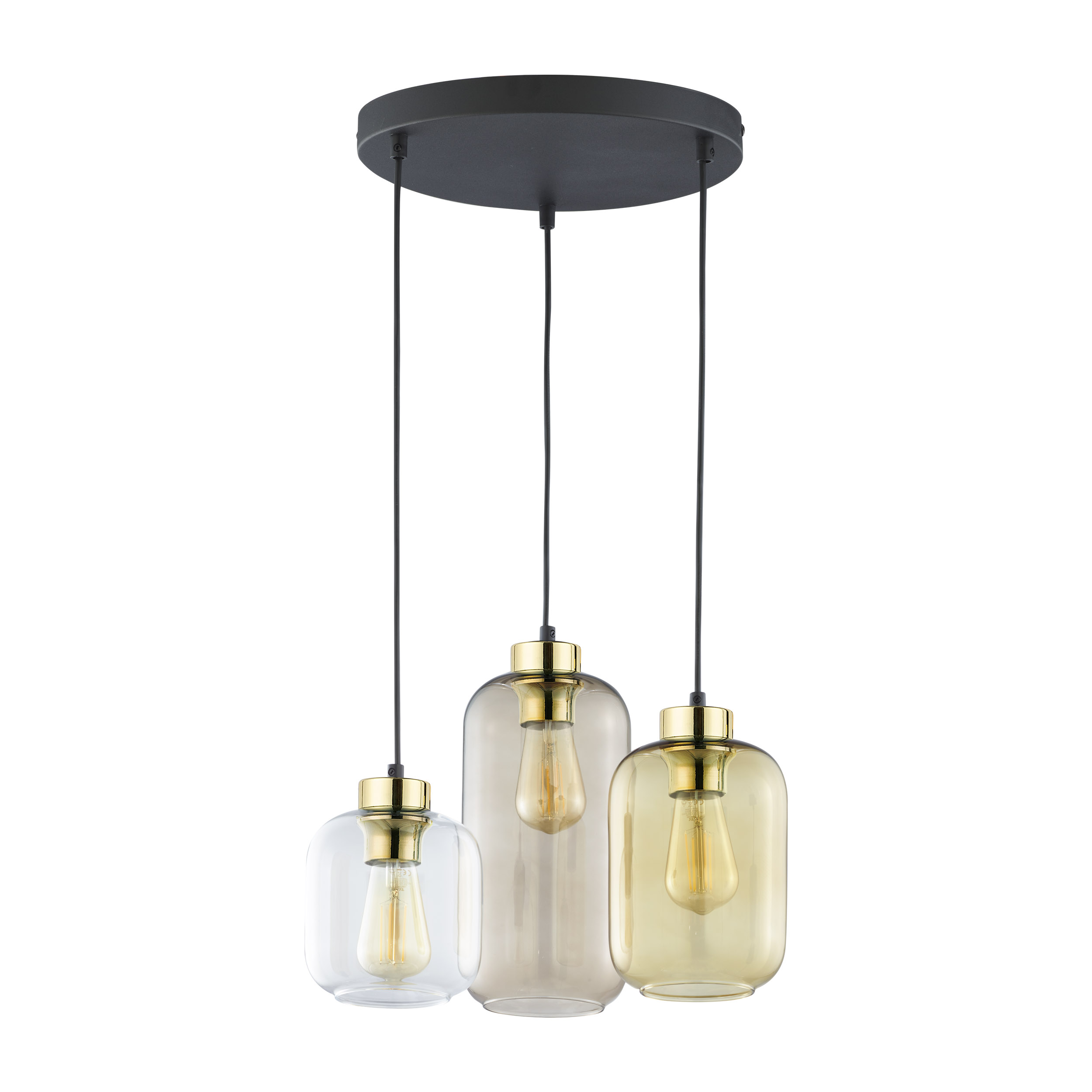Lampa Suspendată Marco 3 Rotund Maro