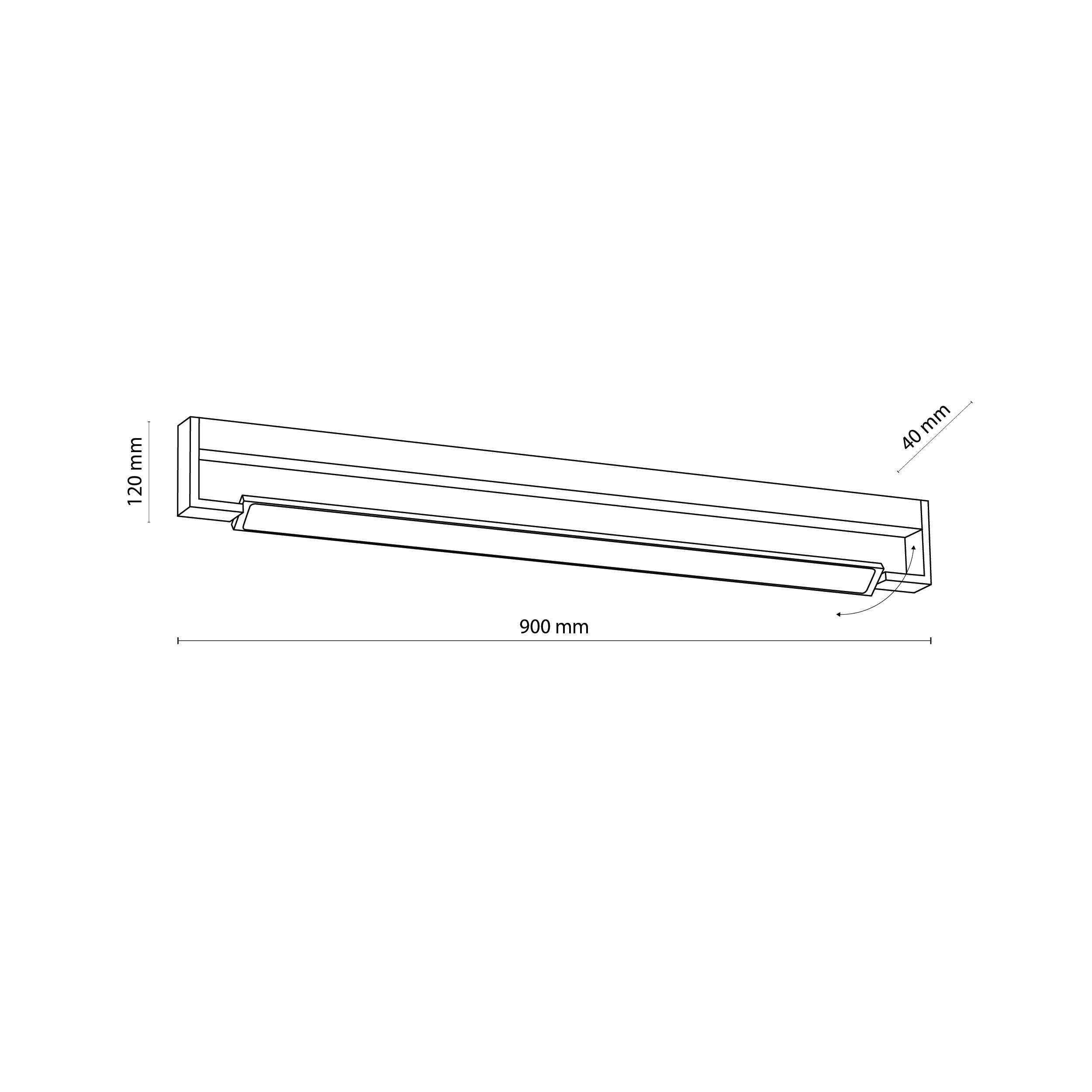 Lampa De Perete Led Dekster Negru