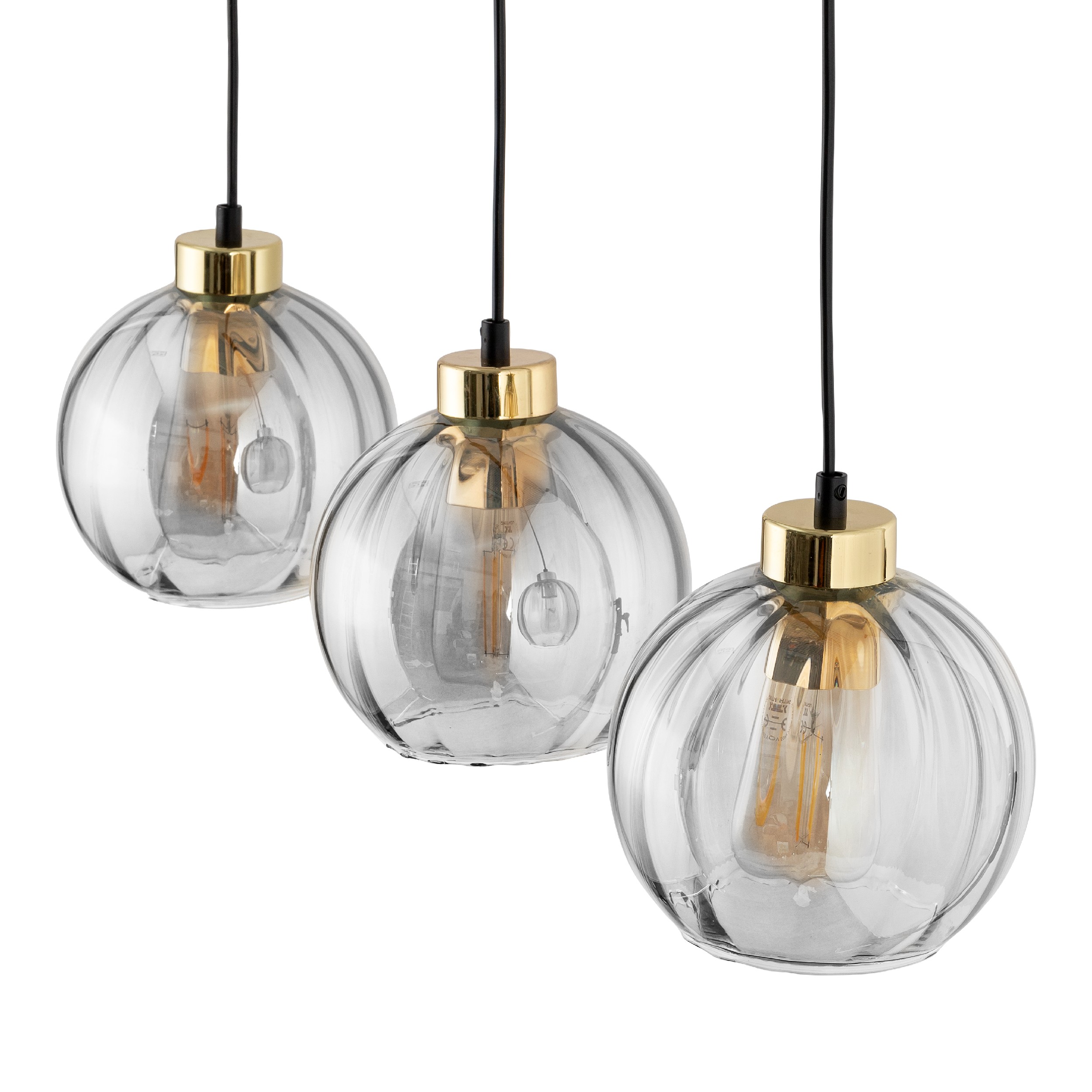 Lampă Suspendată Devi Transparent 3 Prelungitor