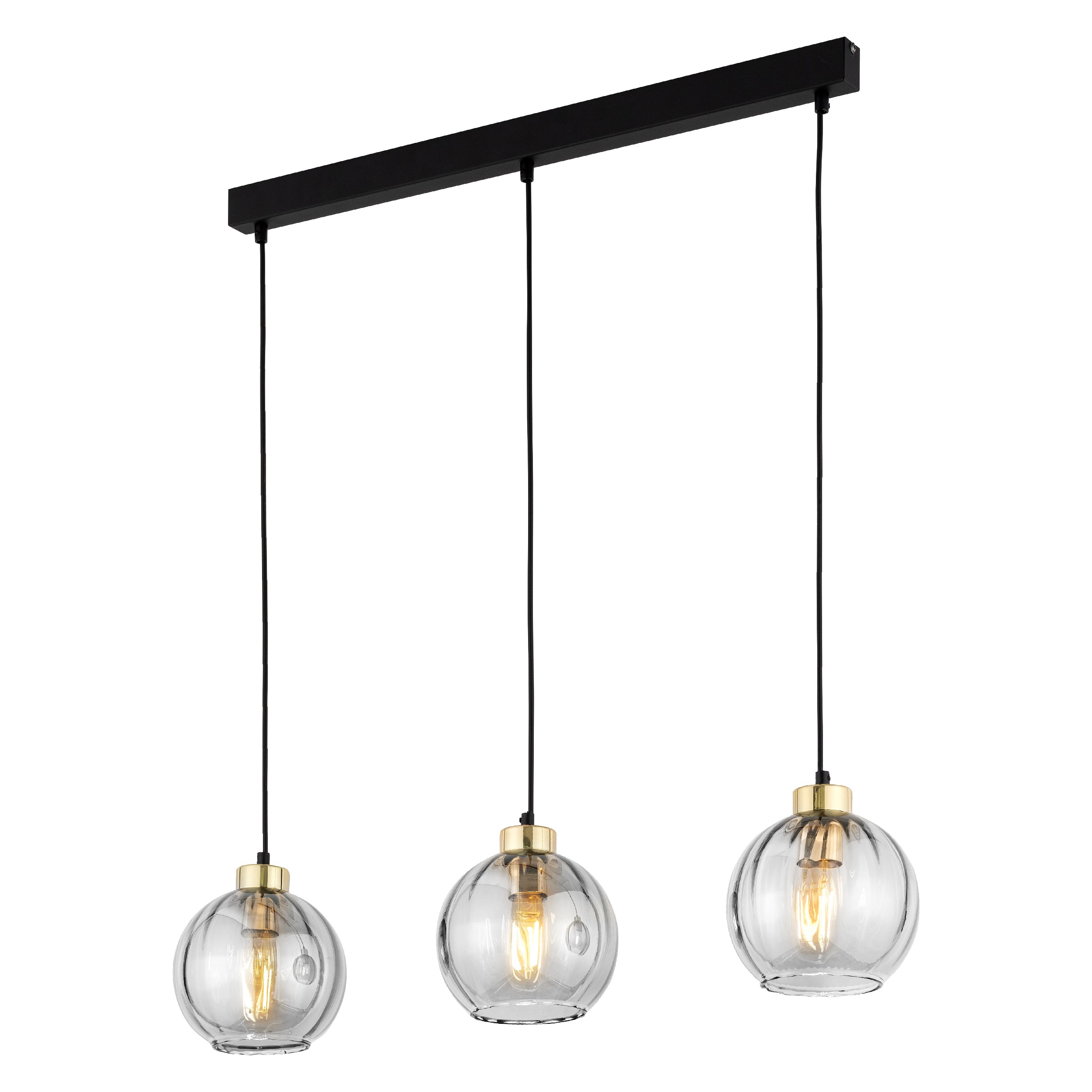 Lampă Suspendată Devi Transparent 3 Prelungitor