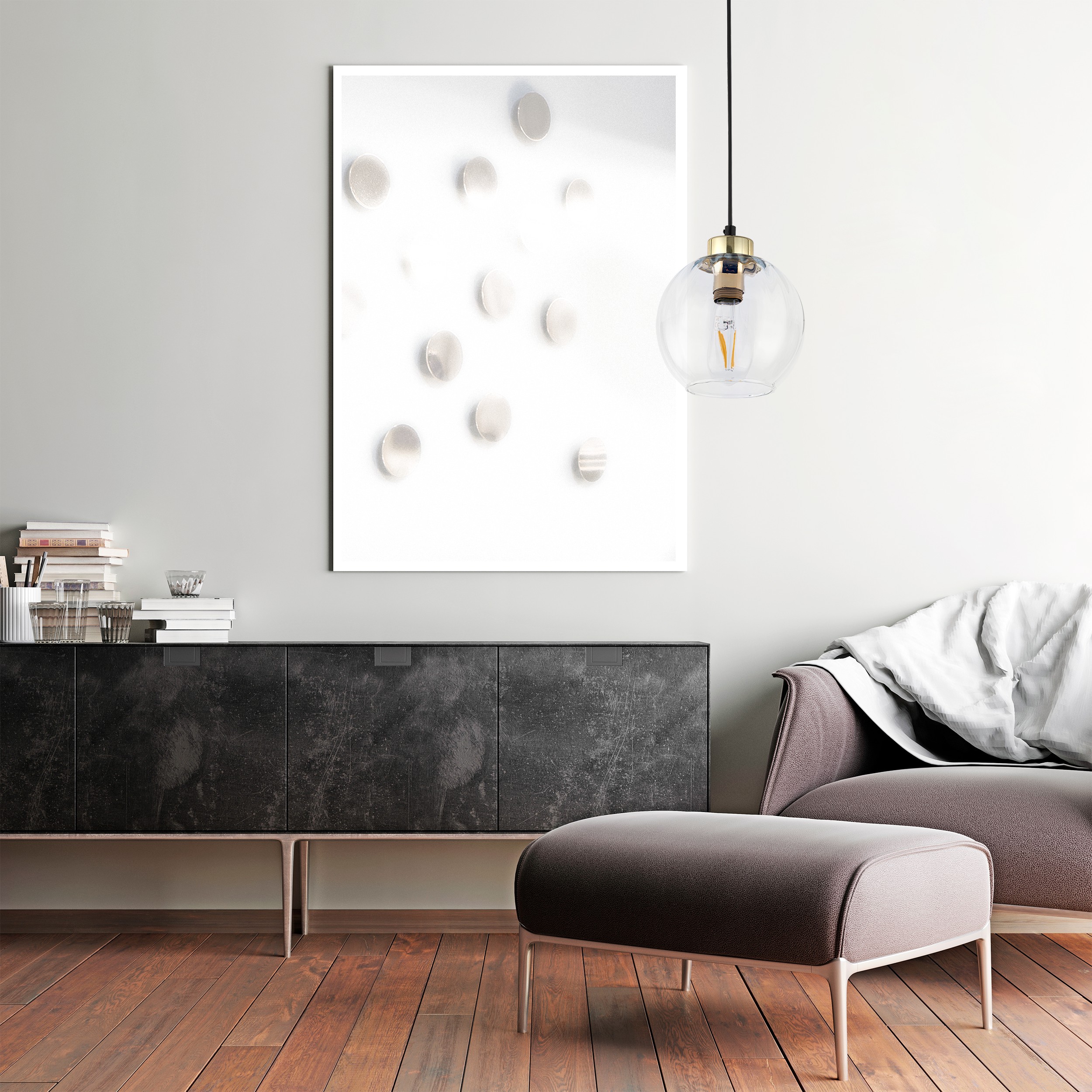 Lampă Suspendată Devi Transparent 1 180