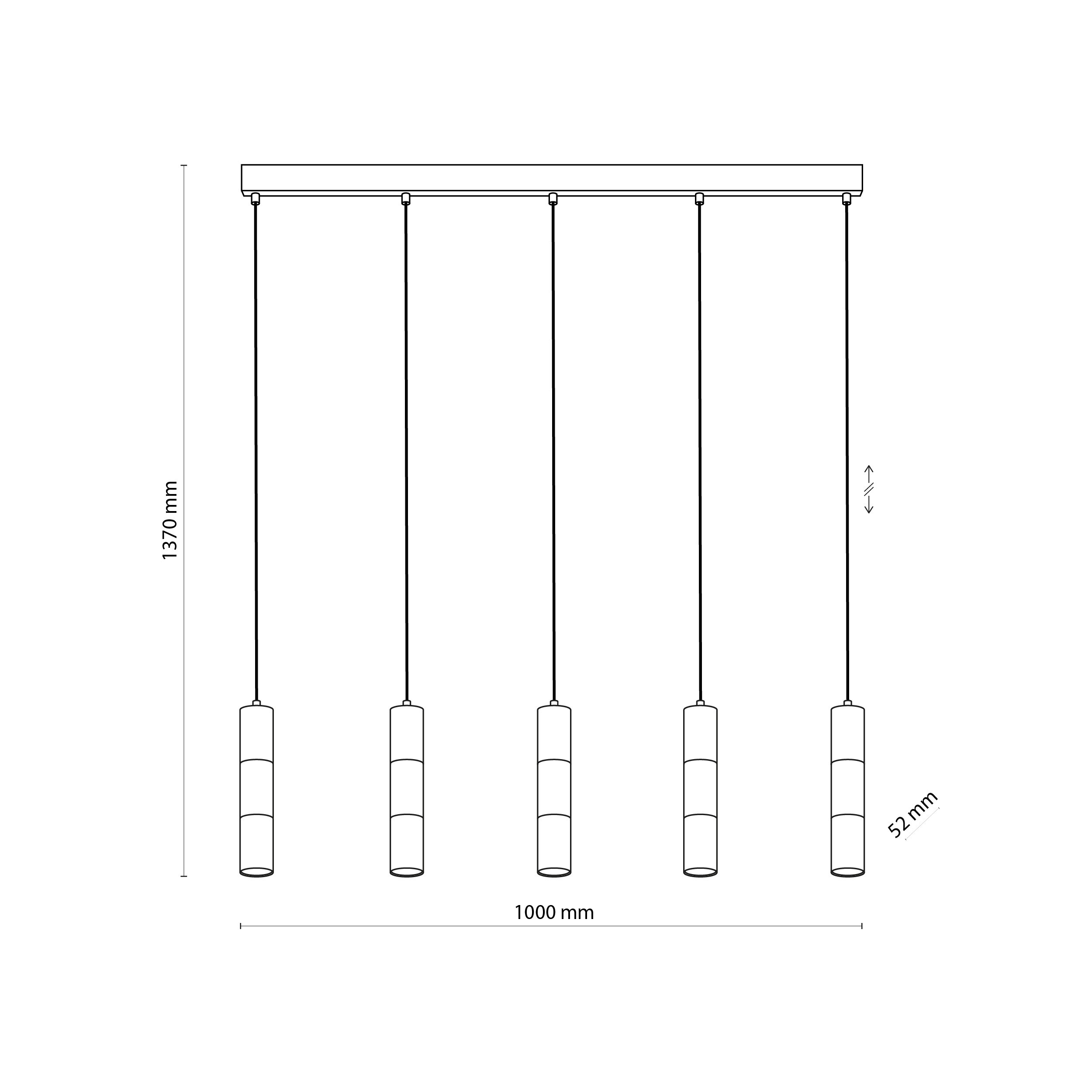 Lampă Suspendată Vivien Negru/Auriu 5