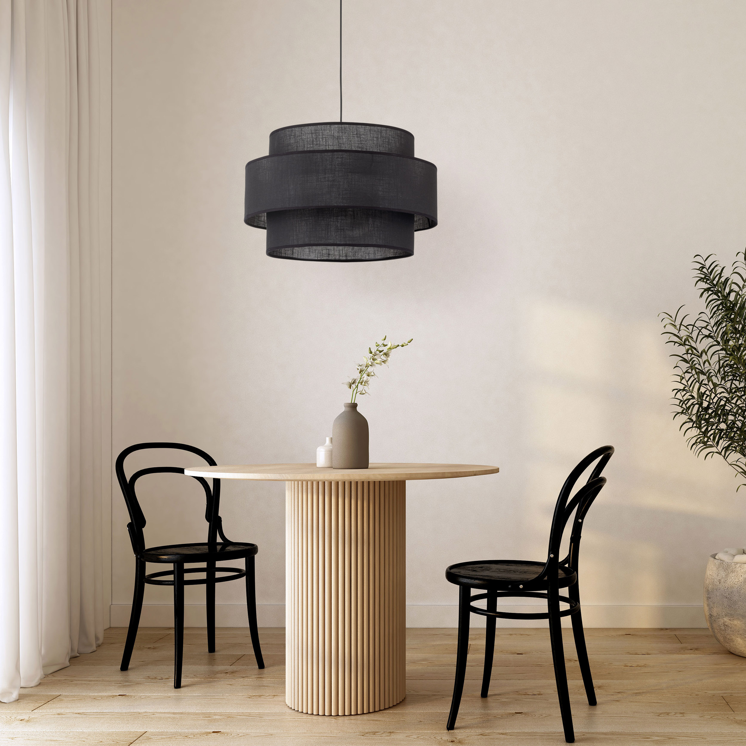 Lampa Suspendată Calisto Negru 1 500