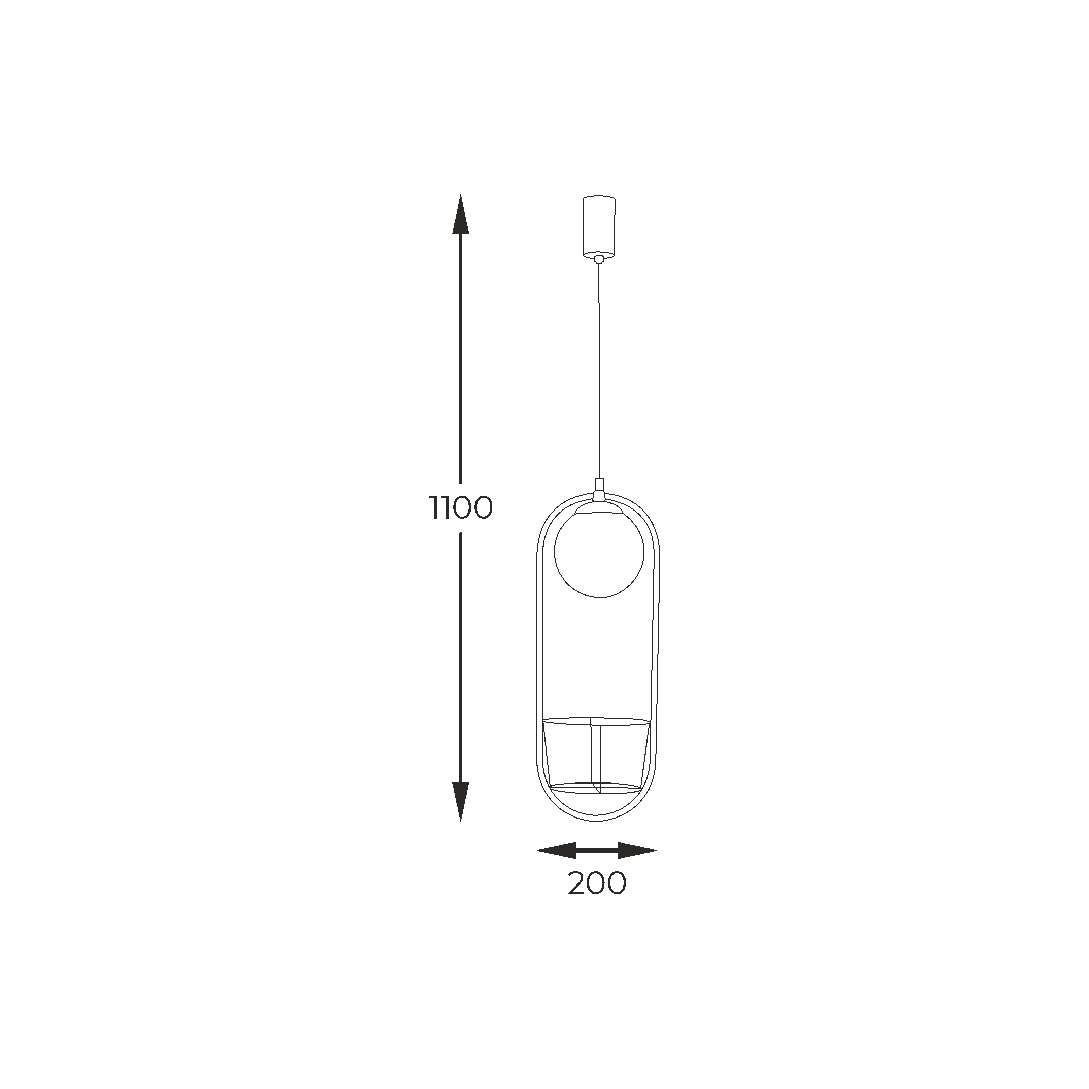 Lampa Suspendata Plant 1 5003