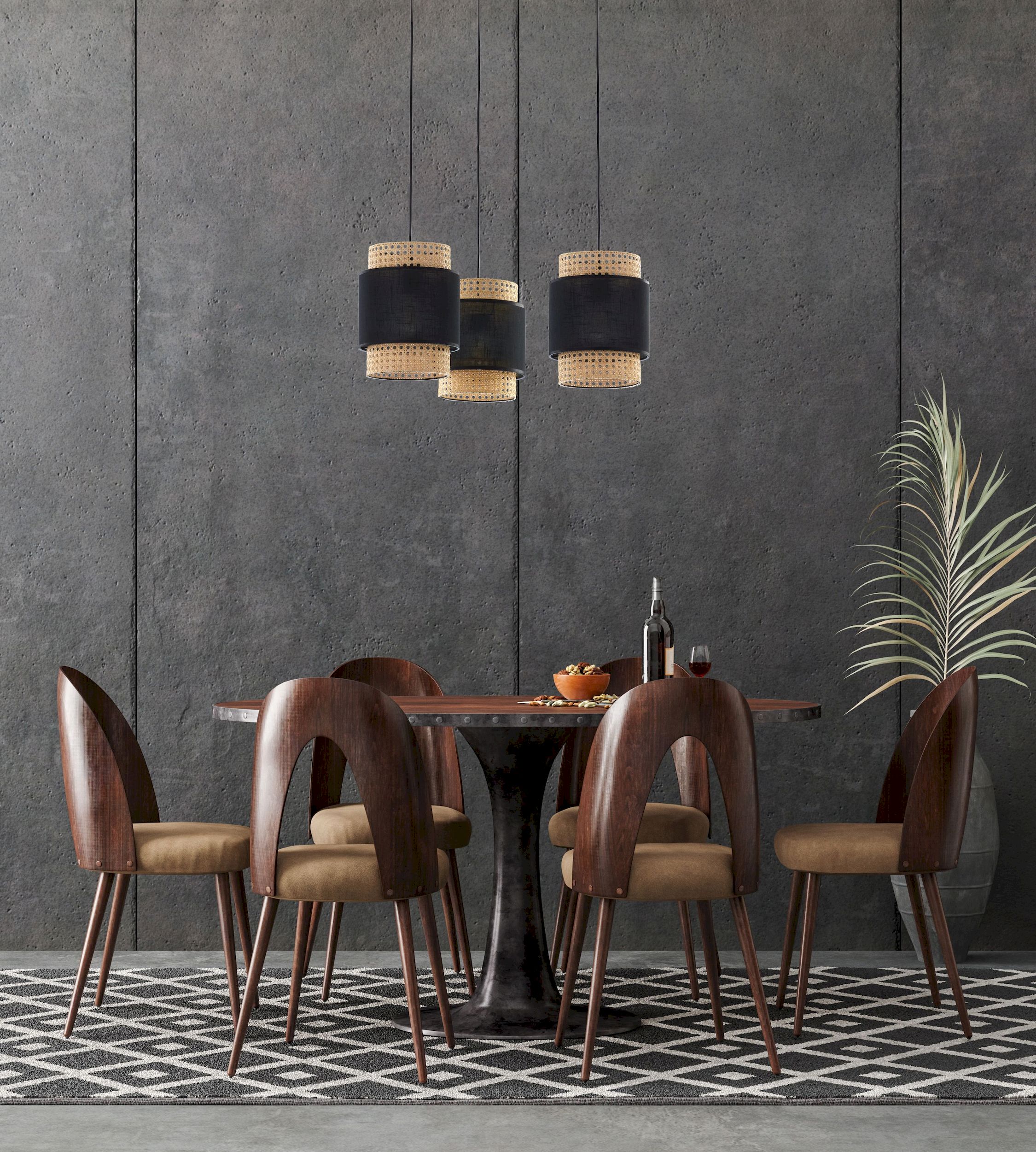 Lampă Suspendată Boho New Negru 3