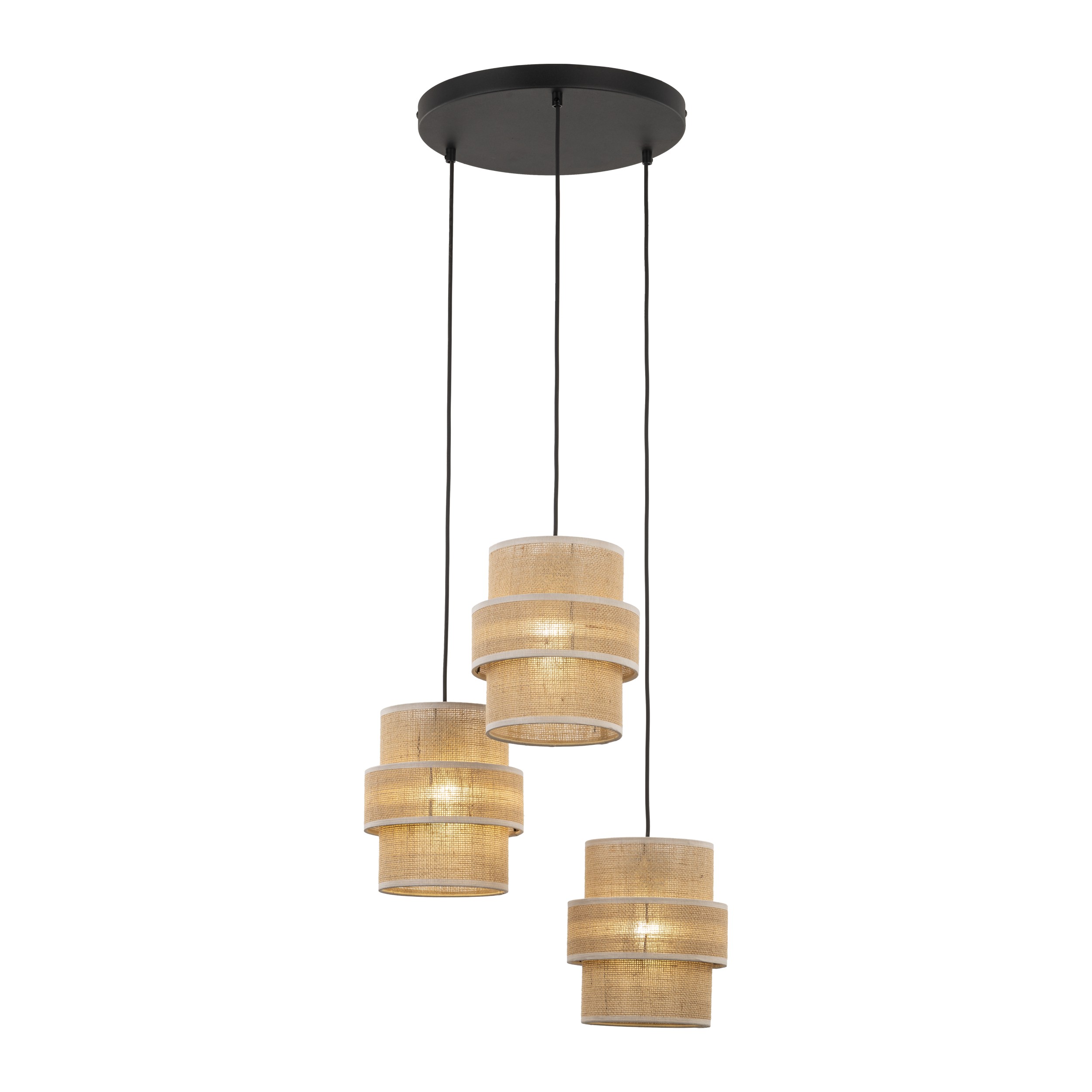Lampa Suspendată Calisto Juta 3 Rotund