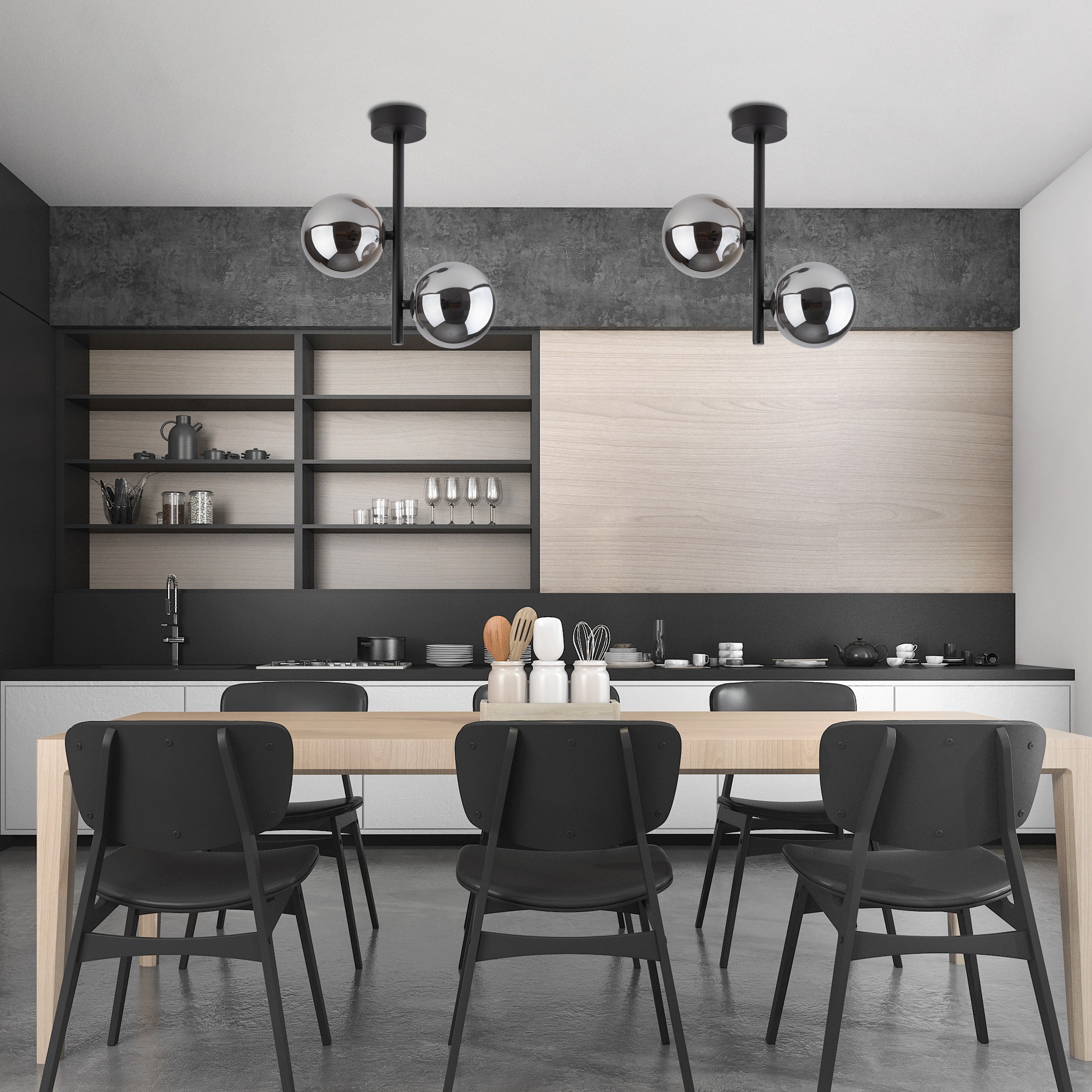 Plafoniera Estera Negru 2
