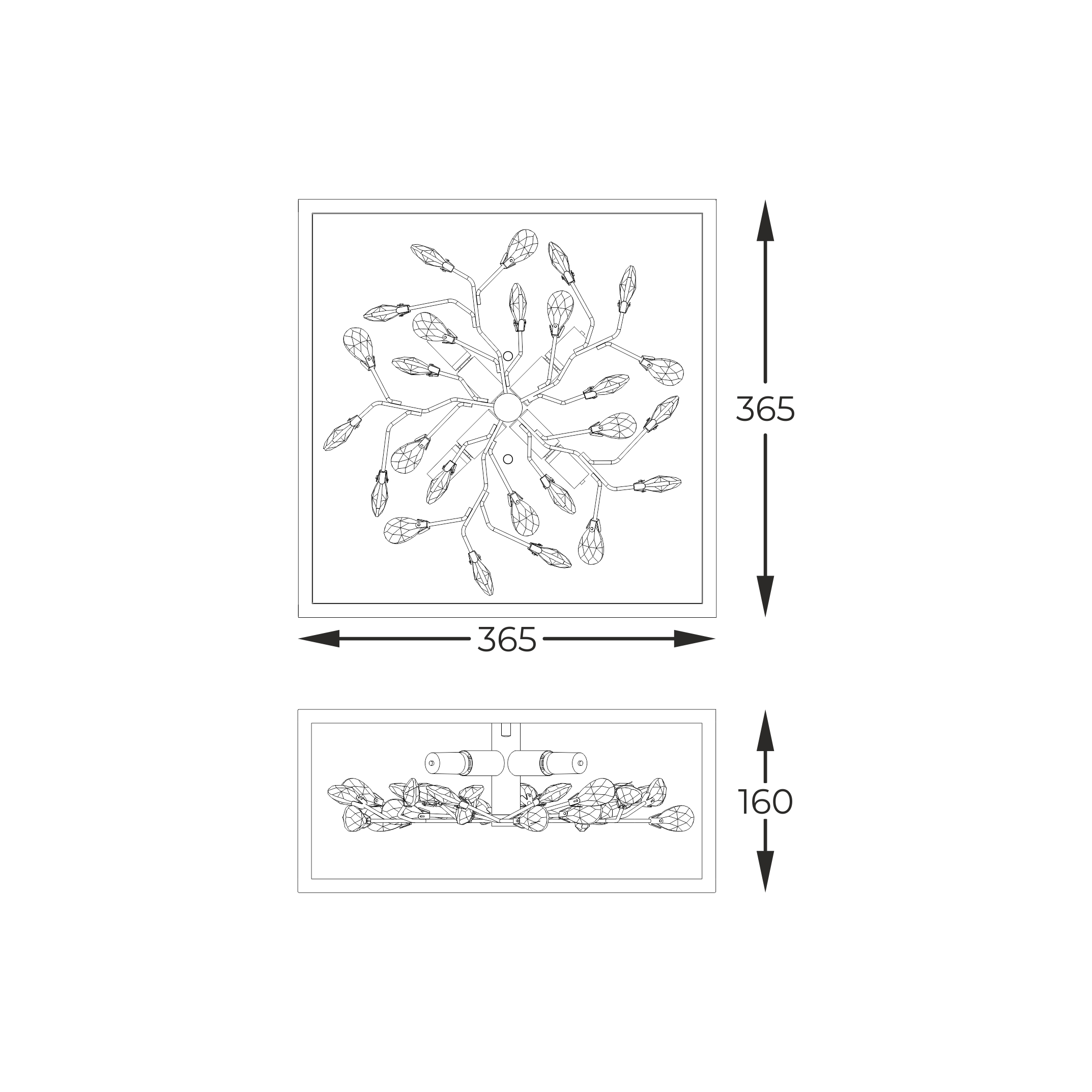 Plafoniera Spring Auriu C0578-04A-B5V7