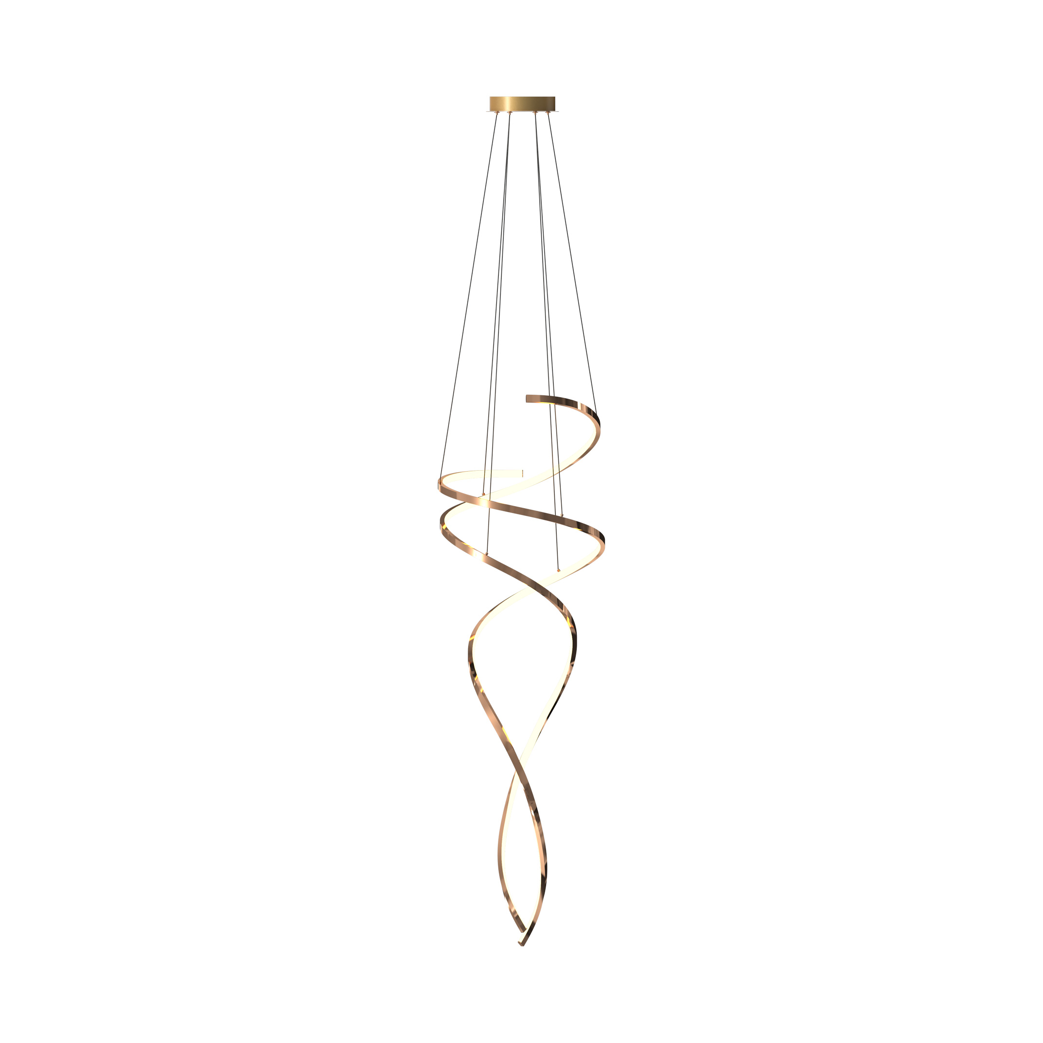 Lampa Suspendata Coco Auriu Md3127-2M-3Gt