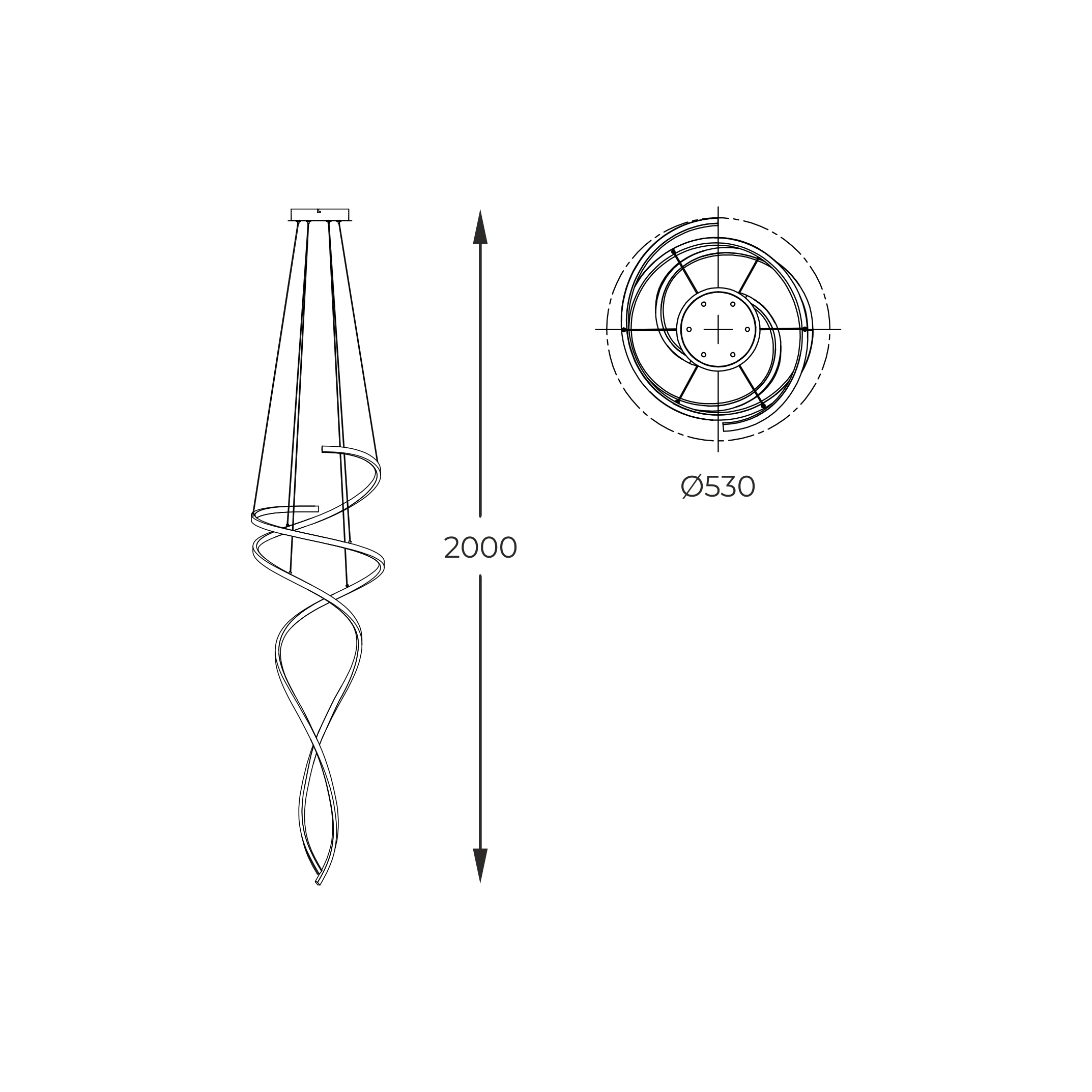 Lampa Suspendata Coco Auriu Md3127-2M-3Gt