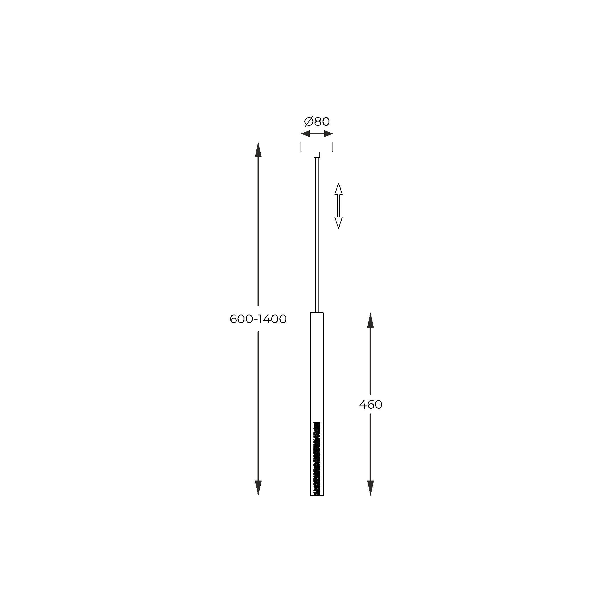 Lampa Suspendata One Negru P0461-01E-P7P7