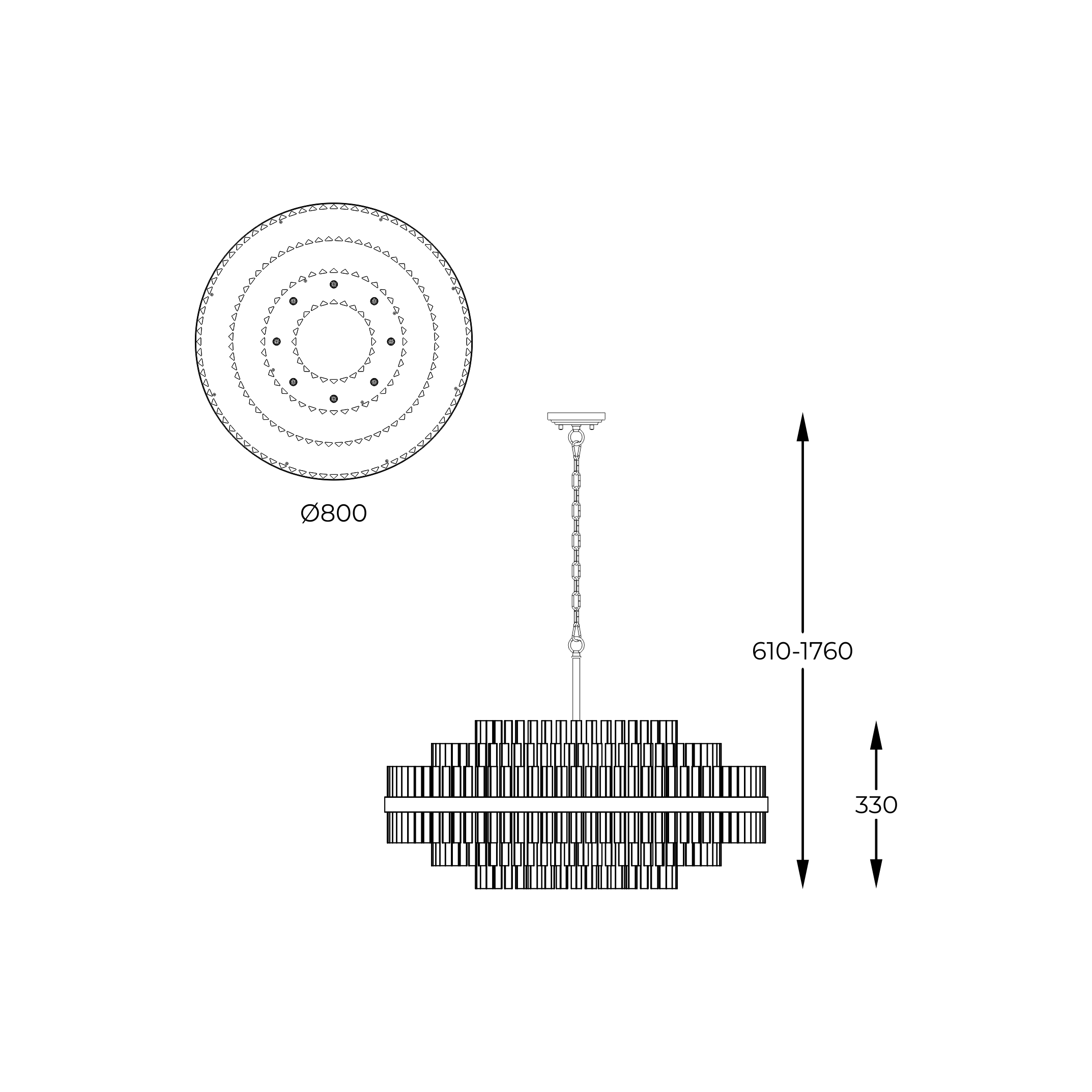 Lampa Suspendata Constantinople Auriu P0567-16A-2Gac