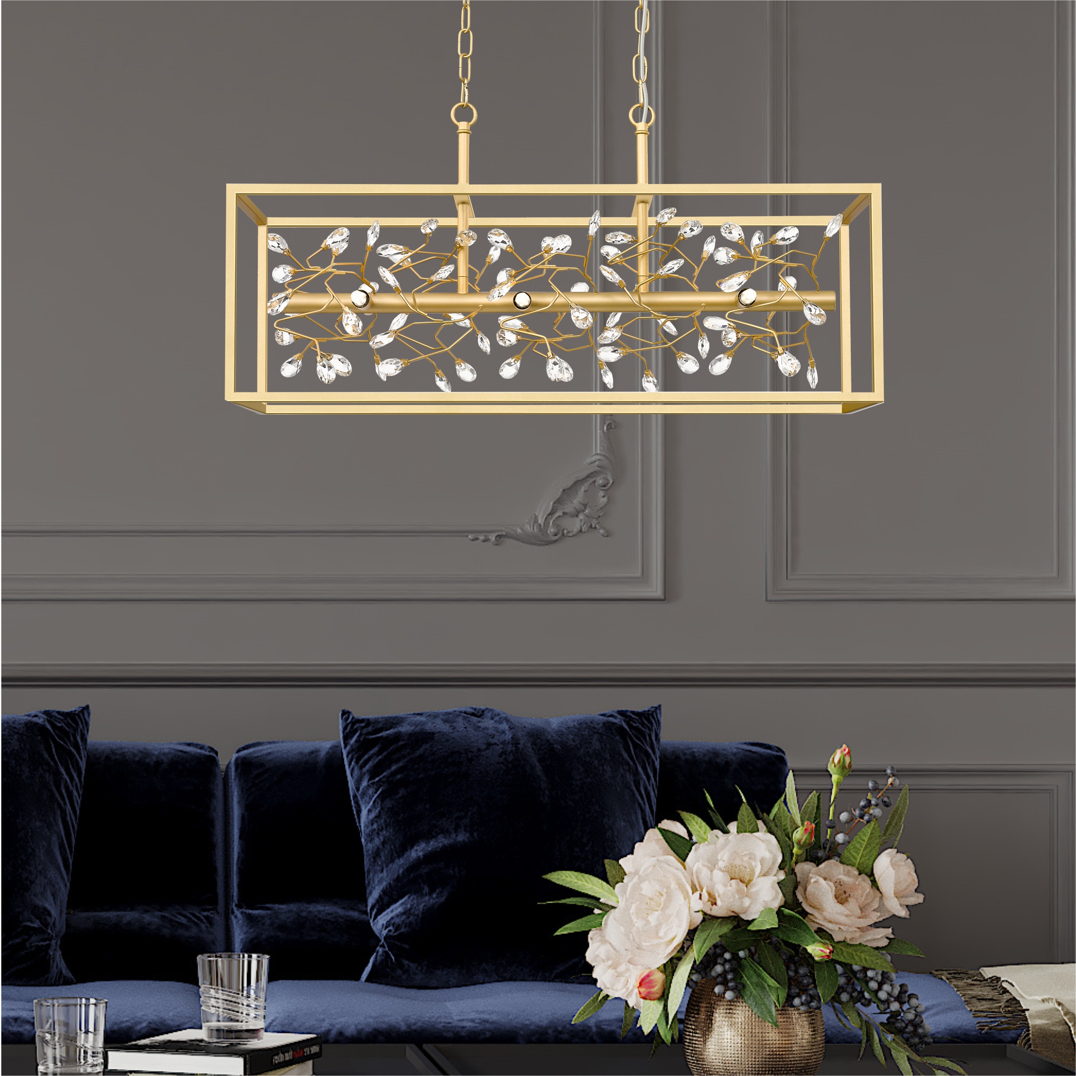 Lampa Suspendata Spring Auriu P0578-06C-V7V7