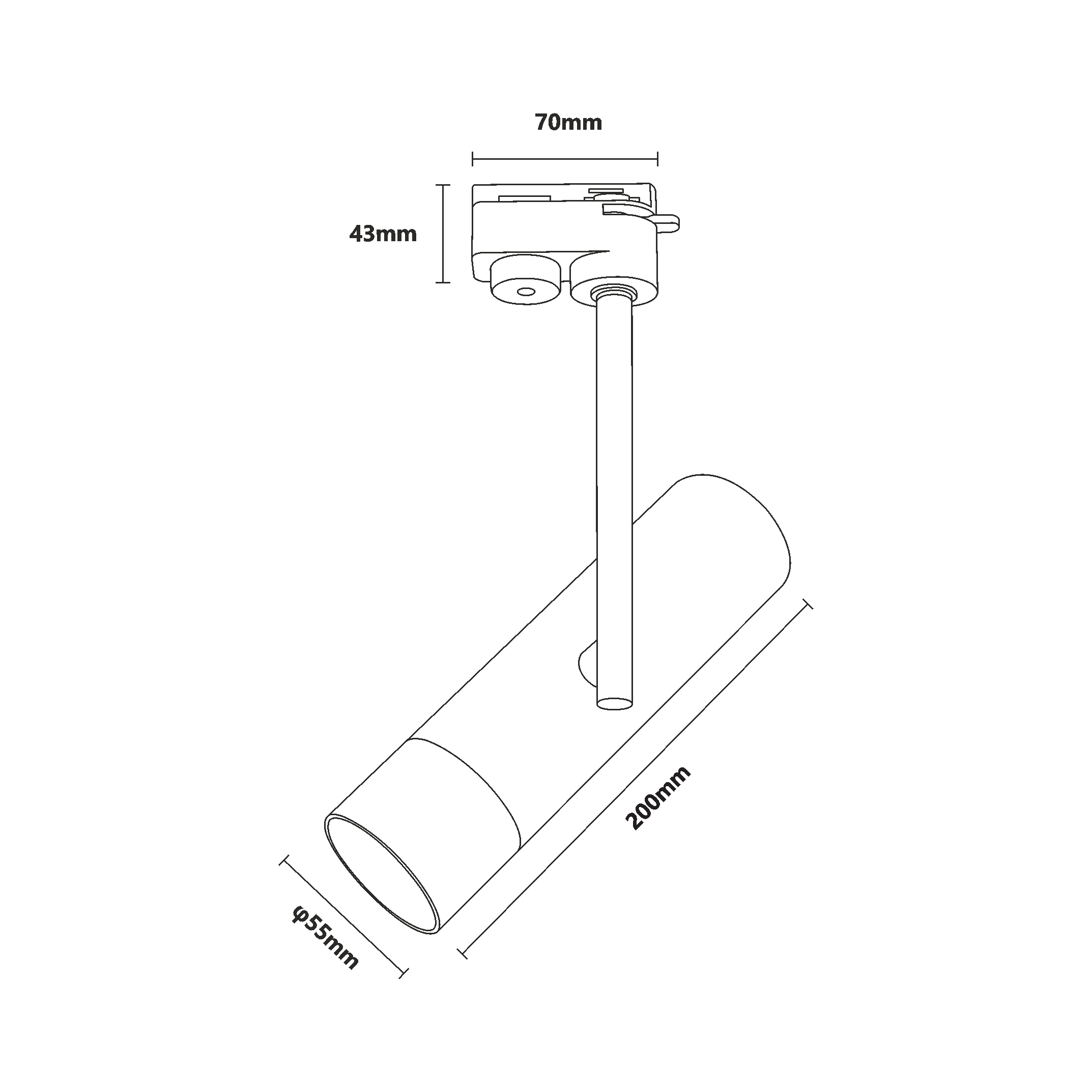 Track Reflector Lisa Tip Sina Alb Tls004-Wh