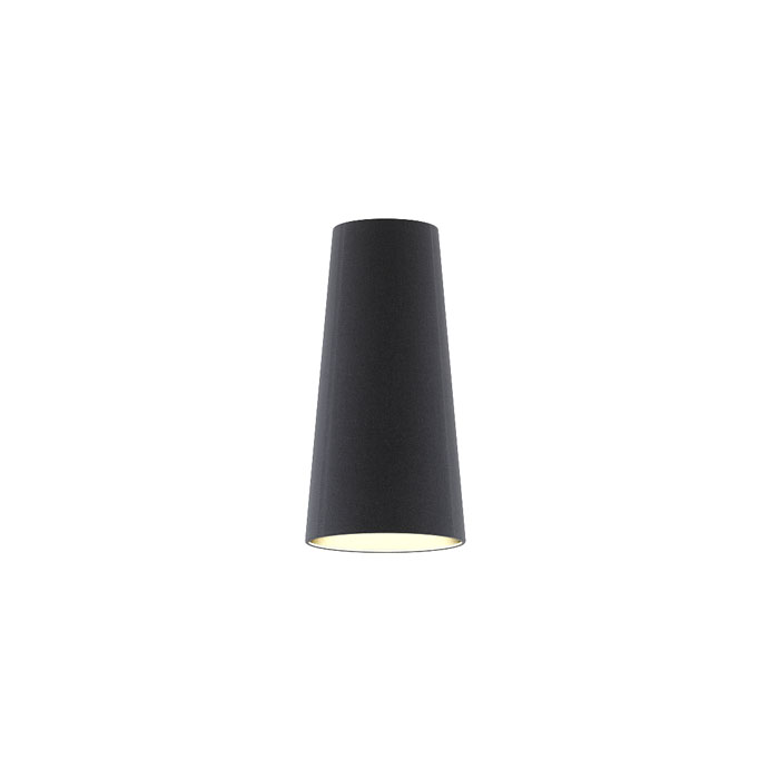 CONNY 15/30 abajur de masă poligot negru/alb PVC max. 23W