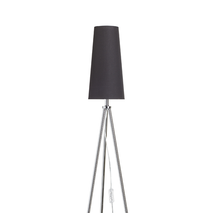 CONNY 15/30 abajur de masă poligot negru/alb PVC max. 23W