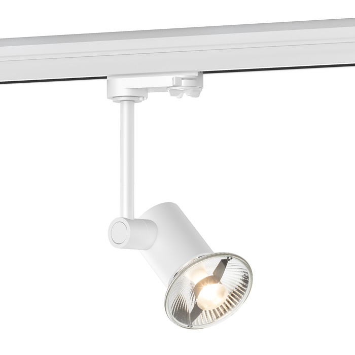 FAX pentru șină cu 3-circuite alb 230V LED GU10 12W