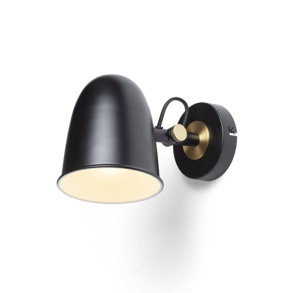 DANNY de perete negru alamă 230V LED E14 5W
