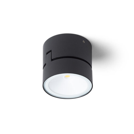 FLAVIO R montat pe suprafață negru  230V LED 6W 110° IP54  3000K