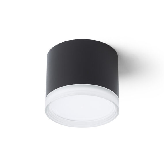 MEMA de tavan negru acril satinat 230V LED GX53 7W