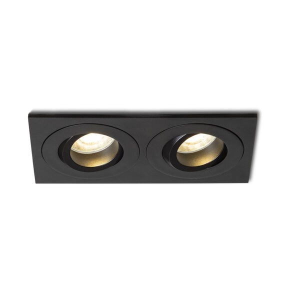 GALO II încastrat negru 230V LED GU10 9W IP65